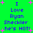 Green background with purple text reading "I Love Ryan Seckler he's HOT!" and pink starbursts, displayed in two identical vertical sections.