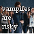 A collage of five showing a person with dark hair holding a red object, surrounded by text about vampires and Twilight