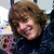 A four- shows a person with brown hair in different poses, with text overlays changing between