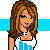 Pixel art contact sheet showing a female character's upper body and legs in various poses with text labels, arranged in a 4x3 grid on a blue-and-white background.