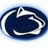 A pixelated oval-shaped icon with a dark blue background and white swirling lines forming an abstract pattern.