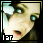 six pixelated showing a person's face with changing mouth positions and text overlays reading 'far', 'from', and 'lonely.'