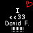 A pixelated digital image with a black background, displaying two identical side-by-side text blocks and a red heart symbol above them.