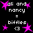 Pixelated text and pink star icons animate on a black background, with stars shifting positions across frames.
