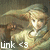 A woman with flowing hair and draped clothing in warm tones, with visible text 'link <3' in the lower-left corner.