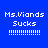 Four quadrants display text with varying background colors and exclamation mark counts.