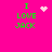 Pixelated green text "I LOVE JACK" on bright pink background with animated white pixel effects above and to the right of the text.