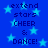 Blue background with light blue stars and dark blue text reading 'extend stars CHEER & DANCE!' repeated in a pattern