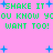 Pixelated green text on pink background with blue plus signs, repeating 'SHAKE IT YOU KNOW YC OU WANT TOO!' in two