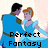 Pixelated image of two figures in blue attire dancing, with text "Perfect Fantasy" below them on a light background.