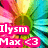 Pixelated image with vibrant pink, green, blue, and yellow hues; two overlapping pink rectangular text boxes display partial white lettering.
