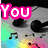 six with text overlays and pixelated images including a skull, headphones, drums, and a person in pink shoes