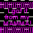Animated text repeats 'I got it from my MAMMA!' in pink on black with white checkered patterns, cycling through