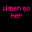 Pixelated pink text on black background surrounds a central image with red '<3' symbol over blurred background.