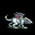Pixelated animated icon of a winged horse-like creature with pink and yellow accents running across multiple frames.