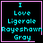 Four identical pixel-art display cyan text on black background with pink borders; two show a pink heart, one a pink star, and one a pink underline