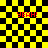 Yellow and black checkered background with four red 'YEAH!' texts, two of which are distorted by -like overlays