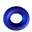 A contact sheet of 10 animated frames showing a blue torus rotating in various orientations against a gray background.