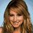 Six pixelated images of a woman with long blonde hair in various poses and outfits, including yellow top and patterned dress, against light blue backgrounds.
