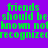 Green pixelated text on purple background with yellow highlight boxes shifting between two states.