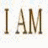 A static image shows bold text "I AM MAN!" above a pixelated hamburger with visible layers of bun, lettuce, tomato, and patty on a light background.