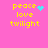 Pixelated yellow text 'peace love twilight' on pink background with cyan heart and particle effects.