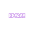 Animated sequence of purple 'HPEACE' text with changing punctuation marks below, displayed on white background.