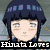 Pixelated anime-style character with dark hair and blue headband, two characters standing side-by-side, blue background with orange text.