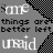 Animated contact sheet of a 48x48 pixel buddy icon showing repeated text phrases in alternating frames with black-and-white dithering effects on gray background.