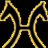 Animated icon with four quadrants: top-left yellow X on black, top-right horse in arena, bottom-left text "i love my big horse", bottom-right empty gray.