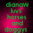 Green pixelated text on a pink-to-black gradient background with four identical arranged in a