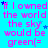 A static image with repeated text and star symbols on a bright cyan background.