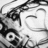 Black-and-white pixelated anime-style face with wide eyes and open mouth, paired with green text on black backgrounds reading "MUSIC ROCKS !!!!!!!!!" and "gotta problem wit bit?"
