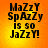 Four identical display black text on a gradient orange-yellow background with pixelated font