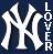 Pixelated icon with large white stylized 'NY' letters on dark blue background and vertical text reading 'LOVER' in white.