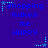 Blue pixelated text "shopping makes me HAPPY" on dark blue background with cyan star and dot animations.