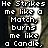 Pixelated image with text overlays and a person's face, showing two states: one where the face is partially obscured by text and another where it is fully visible.