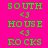 Green pixelated text 'SOUTH <3 HOUSE <3 ROCKS' on a split background of bright pink and dark red, with two identical frames showing the same text layout.
