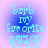 Four identical circular icons with blue gradient backgrounds display light blue text reading 'barb my favorite person ever' on a light purple backdrop.