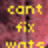 Yellow pixelated text 'com', 'frx', and 'unit' stacked vertically on a blurred pinkish-red background with dark purple accents.