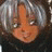 A 48x48 pixel buddy icon featuring a close-up of an elderly woman with gray hair and orange skin tone on the left, next to stylized white text "Anime IM" and "COM" on a black background.