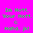 Four display identical pixelated text on different solid backgrounds: pink, purple, cyan, and blue