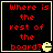 Four identical display red pixelated text on black background with yellow border and Pac-Man icon, each containing the phrase "Where is the rest of the board?"