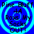 Blue background with four identical circular cyan spiral patterns, each containing text reading "Pine Bluff 4A Roxx My Socks OUT!" in black pixelated font.