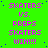 Static image with bright green background displaying repeated text in pink and purple pixelated font, with blue dots scattered across the background.