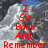 Red text overlays a mountain landscape with blue sky, reading "I Sit Back And Remember Those Brave Men And Women! Those Firefighters".