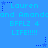 Blue background with repeated text and star icons in cyan, showing static pixel layout.