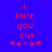 Red pixelated text on blue background reads 'i love you sue' with five pink and purple asterisks below, two versions differ in asterisk color sequence.