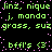 Green pixelated text repeats across a black background with pink dotted borders, forming a wordwall of repeated phrases and partial words.