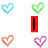 Pixelated heart icons and text overlays on a split background with blue patterned section and human figures.